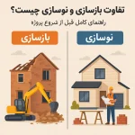 تفاوت بازسازی و نوسازی چیست ؟ راهنمای کامل قبل از شروع پروژه