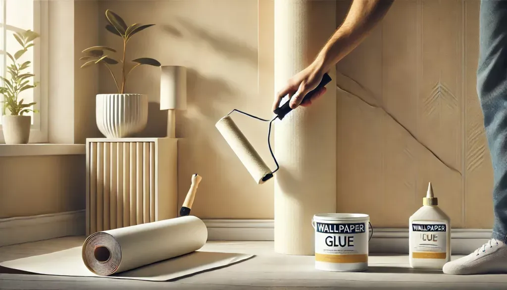 برای چسباندن کاغذ دیواری از چه چسبی استفاده میشود ؟