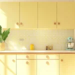 چرا کابینت هایگلاس زرد میشود