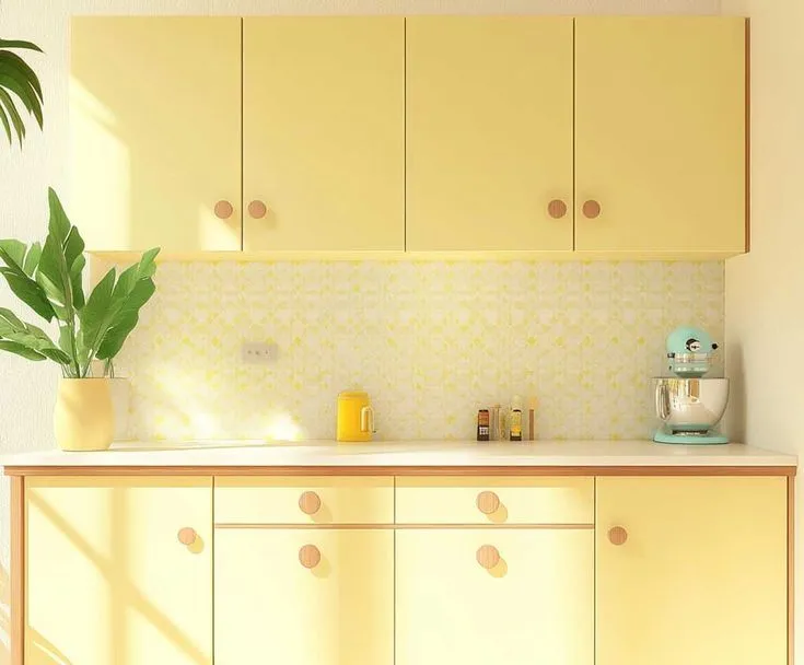 چرا کابینت هایگلاس زرد میشود