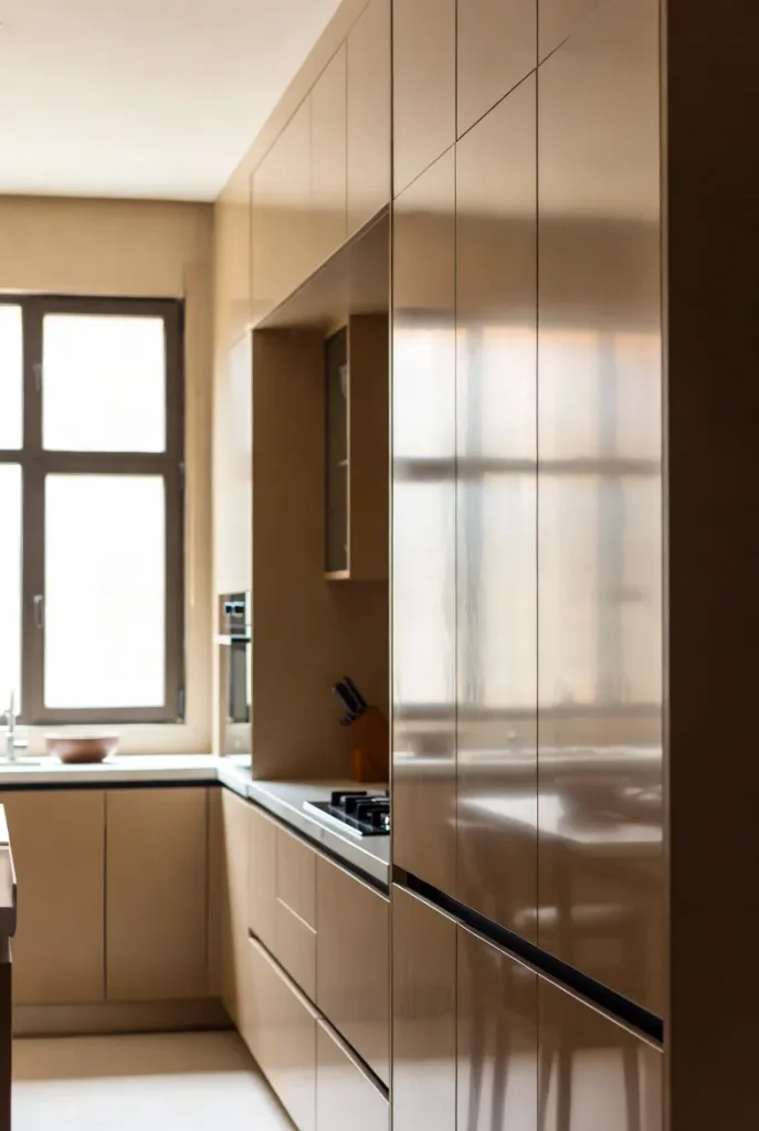 براق کردن کابینت ام دی اف